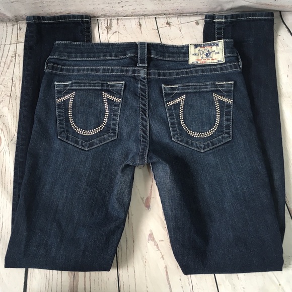 True Religion Denim - True Religion rhinestone pocket skinny jeans